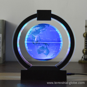 Illuminated Magnetic Floating World Globe Desk Decor